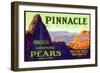 Pinnacle Pear Label-null-Framed Art Print