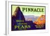 Pinnacle Pear Label-null-Framed Art Print