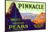 Pinnacle Pear Label-null-Mounted Premium Giclee Print