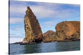 Pinnacle Rock, Bartholomew Island, Galapagos Islands, Ecuador.-Adam Jones-Stretched Canvas