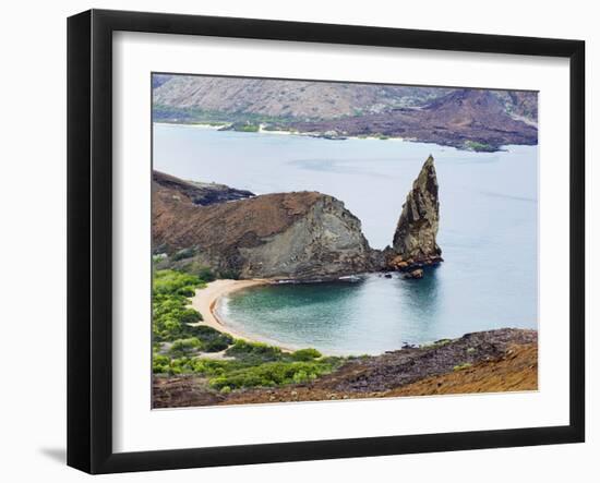 Pinnacle Rock, Isla Bartholome, Galapagos Islands, UNESCO World Heritage Site, Ecuador-Christian Kober-Framed Premium Photographic Print