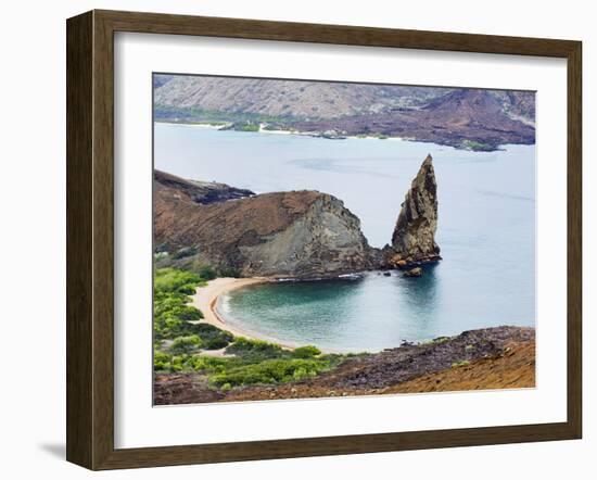 Pinnacle Rock, Isla Bartholome, Galapagos Islands, UNESCO World Heritage Site, Ecuador-Christian Kober-Framed Photographic Print