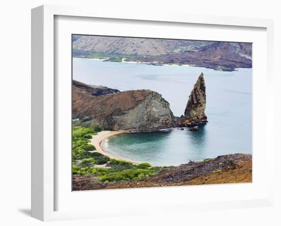 Pinnacle Rock, Isla Bartholome, Galapagos Islands, UNESCO World Heritage Site, Ecuador-Christian Kober-Framed Photographic Print