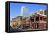 Pinnacle Tower and Broadway Street, Nashville, Tennessee, United States of America, North America-Richard Cummins-Framed Stretched Canvas
