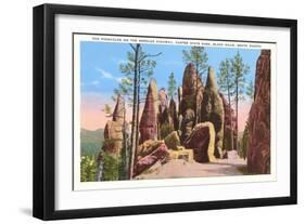 Pinnacles, Black Hills, South Dakota-null-Framed Art Print