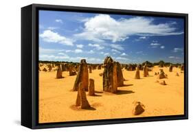 Pinnacles Desert, Australia-demerzel21-Framed Stretched Canvas