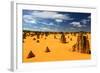 Pinnacles Desert, Australia-demerzel21-Framed Photographic Print