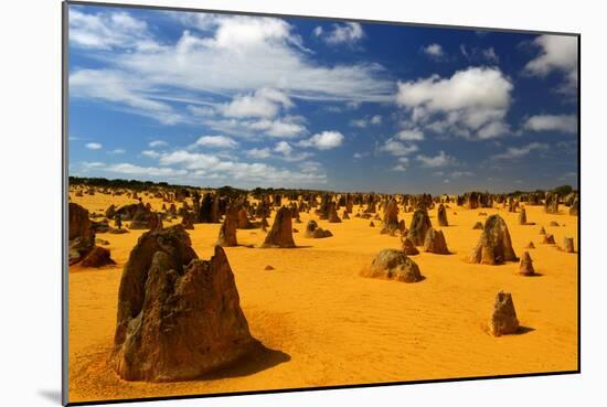 Pinnacles Desert, Australia-demerzel21-Mounted Photographic Print