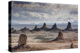 Pinnacles National Park, California - Grey Sky-Lantern Press-Stretched Canvas