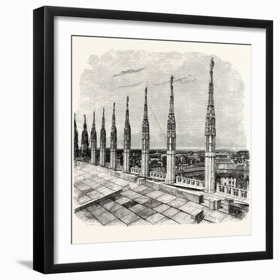Pinnacles of Milan Cathedral-null-Framed Giclee Print