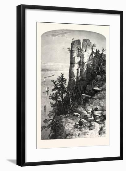 Pinnacles of the Palisades, USA-John Douglas Woodward-Framed Giclee Print