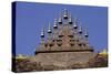 Pinnacles on Roof of Wat That Luang-null-Stretched Canvas