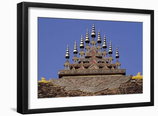 Pinnacles on Roof of Wat That Luang-null-Framed Giclee Print