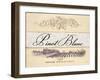 Pinot Blanc Cellar Reserve-Arnie Fisk-Framed Art Print