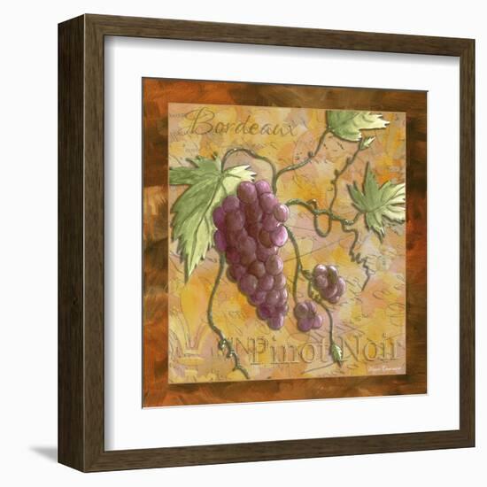 Pinot Noir Wine Grapes-Megan Aroon Duncanson-Framed Art Print