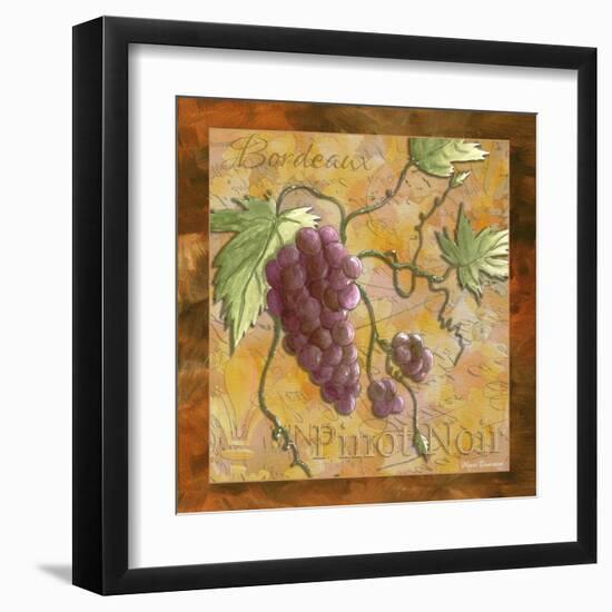 Pinot Noir Wine Grapes-Megan Aroon Duncanson-Framed Art Print