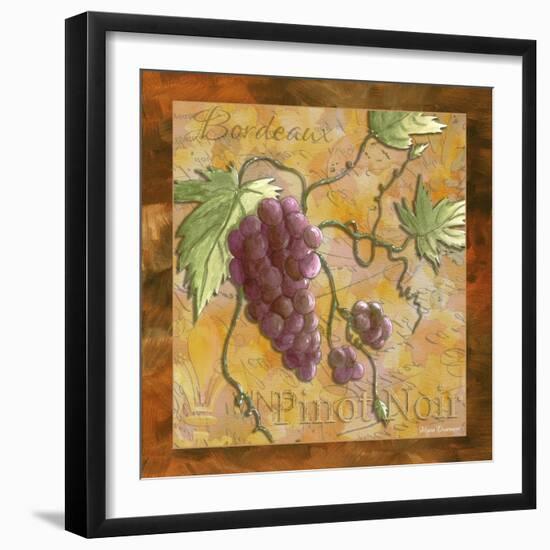 Pinot Noir Wine Grapes-Megan Aroon Duncanson-Framed Art Print