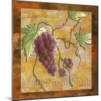 Pinot Noir Wine Grapes-Megan Aroon Duncanson-Mounted Art Print