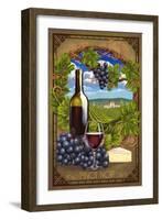 Pinot Noir-Lantern Press-Framed Art Print