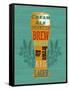 Pint Glass of Beer-Sam Appleman-Framed Stretched Canvas