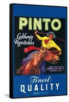 Pinto, Crate Label, Gaucho-null-Framed Stretched Canvas