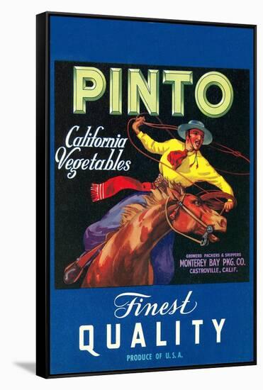 Pinto, Crate Label, Gaucho-null-Framed Stretched Canvas