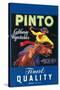 Pinto, Crate Label, Gaucho-null-Stretched Canvas