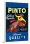 Pinto, Crate Label, Gaucho-null-Framed Art Print