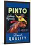 Pinto, Crate Label, Gaucho-null-Framed Art Print