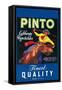 Pinto, Crate Label, Gaucho-null-Framed Stretched Canvas