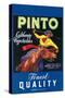 Pinto, Crate Label, Gaucho-null-Stretched Canvas