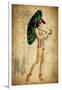 Pinup Girl in the Shade-GI ArtLab-Framed Giclee Print