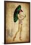 Pinup Girl in the Shade-GI ArtLab-Framed Giclee Print