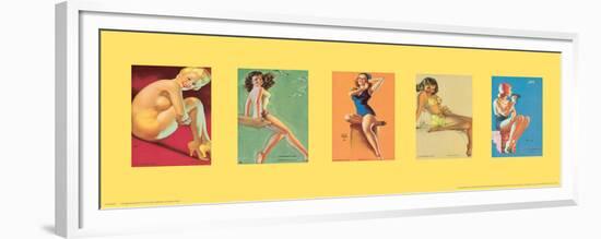 Pinup Girls I-unknown Pruitt-Framed Premium Giclee Print