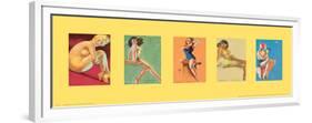 Pinup Girls I-unknown Pruitt-Framed Premium Giclee Print