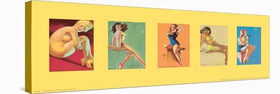 Pinup Girls I-unknown Pruitt-Stretched Canvas