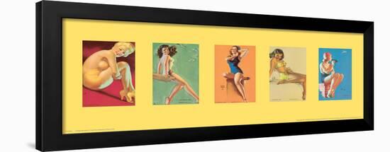 Pinup Girls I-unknown Pruitt-Framed Art Print