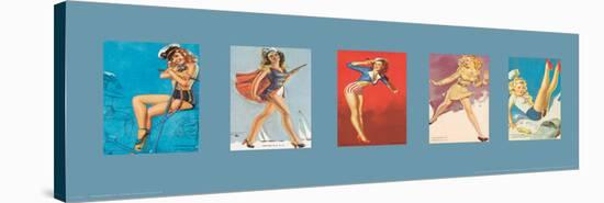 Pinup Girls II-unknown Pruitt-Stretched Canvas