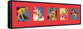 Pinup Girls III-unknown Pruitt-Framed Stretched Canvas