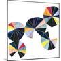 Pinwheel Bright I-Grace Popp-Mounted Art Print