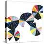 Pinwheel Bright I-Grace Popp-Stretched Canvas