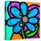 Pinwheel Daisy Blue-Steven Scott-Stretched Canvas