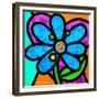 Pinwheel Daisy Blue-Steven Scott-Framed Giclee Print