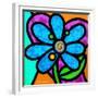 Pinwheel Daisy Blue-Steven Scott-Framed Giclee Print