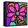 Pinwheel Daisy Pink-Steven Scott-Framed Stretched Canvas