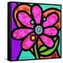 Pinwheel Daisy Pink-Steven Scott-Framed Stretched Canvas