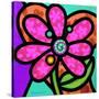 Pinwheel Daisy Pink-Steven Scott-Stretched Canvas