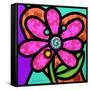 Pinwheel Daisy Pink-Steven Scott-Framed Stretched Canvas