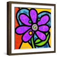 Pinwheel Daisy Purple-Steven Scott-Framed Giclee Print