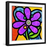 Pinwheel Daisy Purple-Steven Scott-Framed Giclee Print